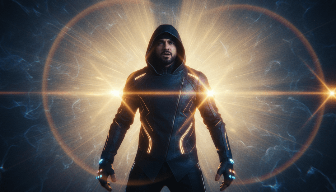 Un video musical terminado de 'Running Around' de Ely Oaks reproduciéndose en una pantalla grande, con gente bailando y disfrutando de los vibrantes visuales de house y disco, acompañado de texto dinámico para las letras.