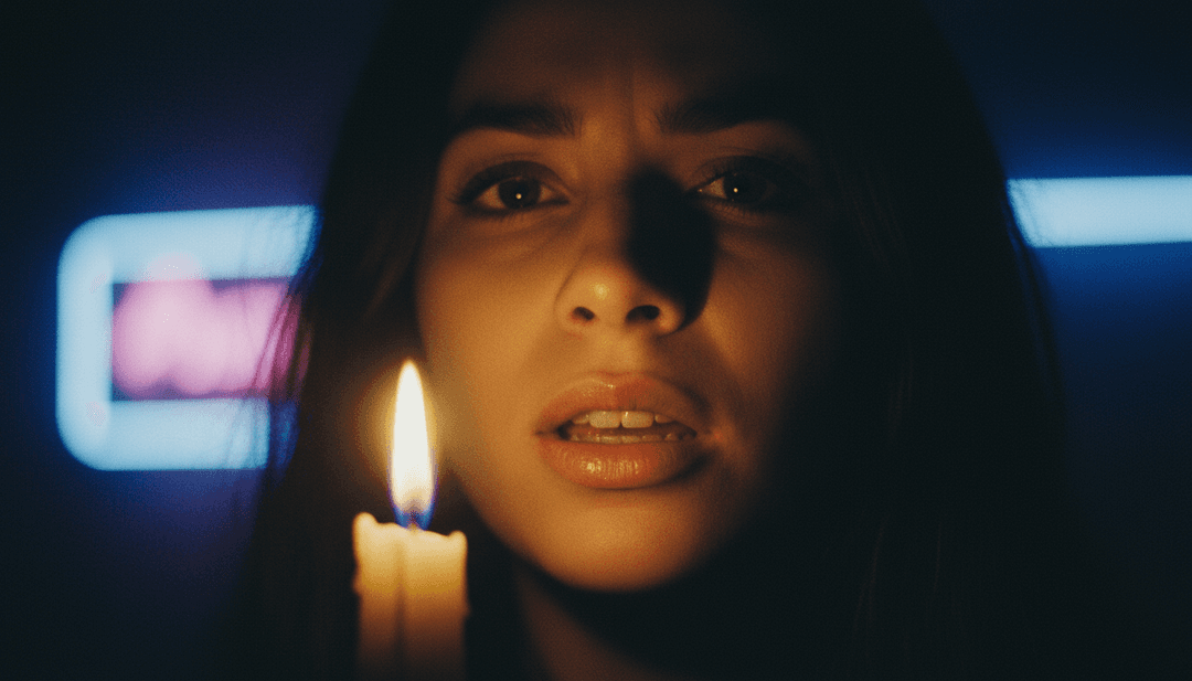 freebeat.ai 的用戶界面顯示了自定義 'Be My Lover' 音樂影片的選項，提供 **免費字幕**、**歌詞影片生成器** 和各種視覺效果工具，邀請用戶試用 **AI 音樂封面生成器**。