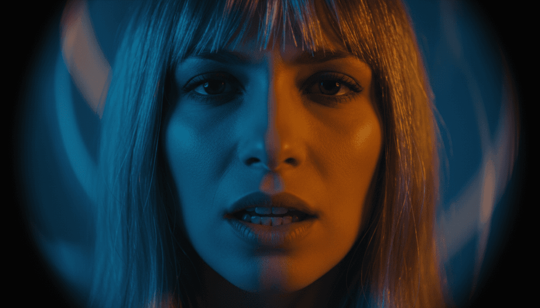 Utilizador a criar vídeo musical com IA no freebeat.ai para música de dança, apontando para um ecrã com diversos temas visuais.