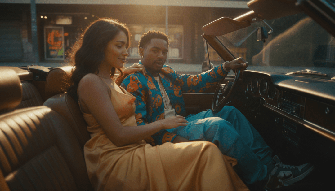 Montagem dinâmica de cenas geradas por IA para 'Born To Love Ya', mostrando dança urbana, praias tropicais e visuais de festa de alta energia sincronizados perfeitamente com a música.