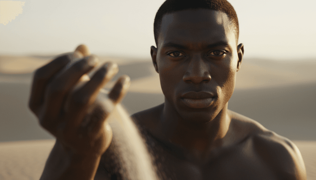 《For Life》的聲波和電子節奏抽象視覺呈現，由 AI 解讀並脈動。