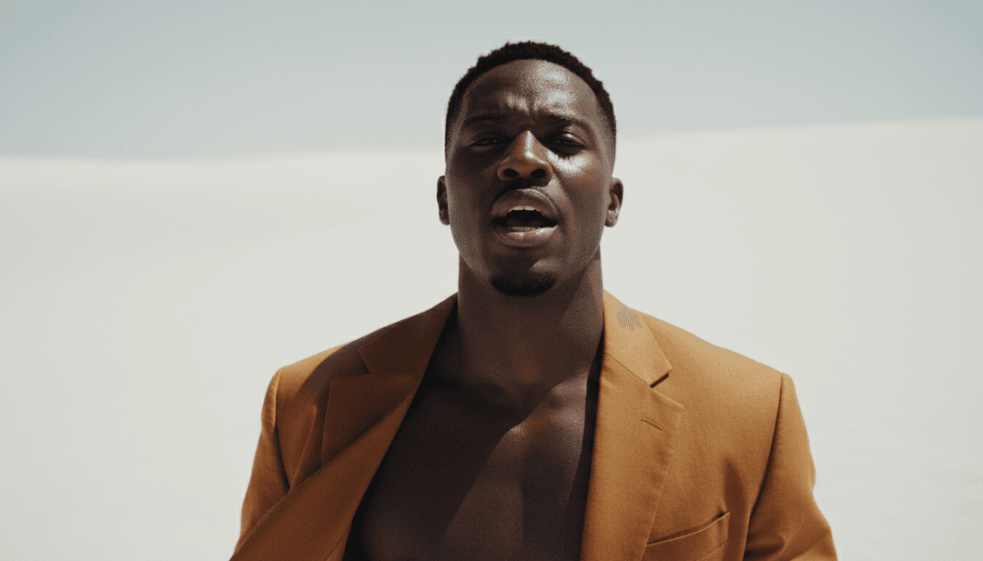 動態數位景觀，包含熱帶元素和閃爍的迪斯可球反射光線，與音樂同步。