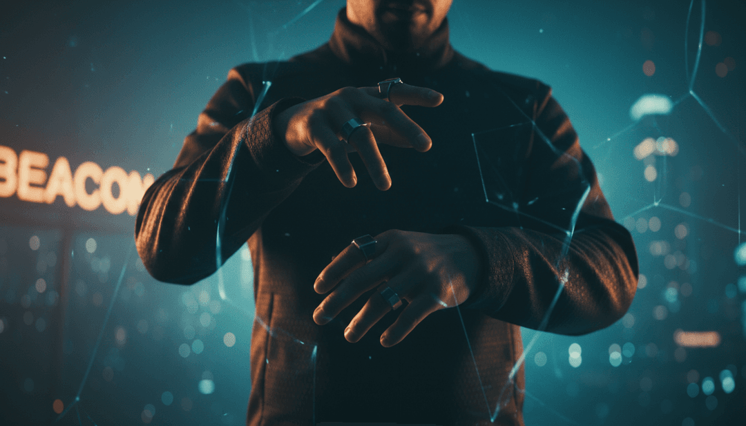 Représentation visuelle abstraite de musique électronique se traduisant par des motifs lumineux dynamiques et des paysages évolutifs, inspirée par 'I'm Not Alone - MPH Remix'.