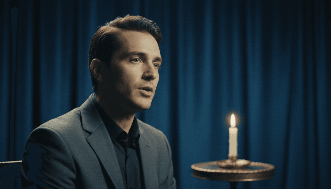 Chris Lorenzo の「Appetite」の強度を AI が解釈した、深みのある青と紫の色合いで脈動する抽象的で光り輝くテクノ波形。