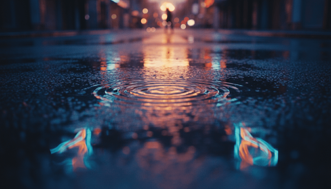 動態數位藝術描繪同步燈光秀和舞動人影，反映 'Rule The World (Everybody)' 充滿活力的電子浩室風格。