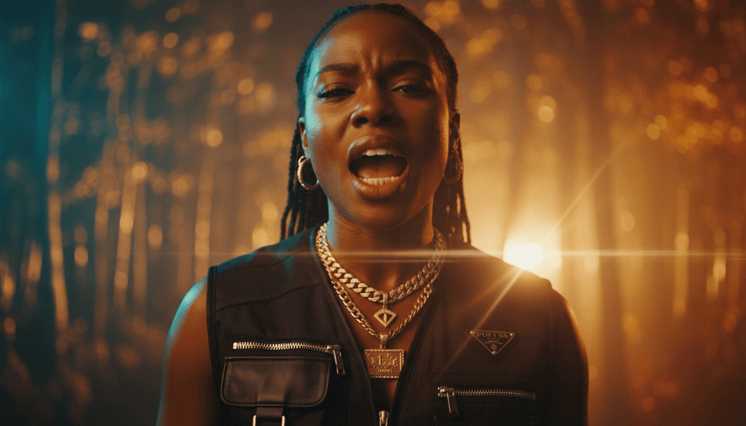 一位艺术家使用 freebeat.ai 为他们的歌曲（类似于“Slow Burner”）创作独特的AI生成音乐视频。