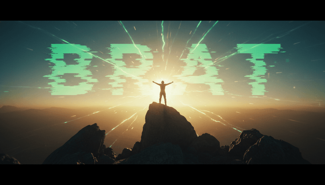 Visuales abstractos sincronizados con los enérgicos ritmos electrónicos de "Coming Up (It’s Dare)"