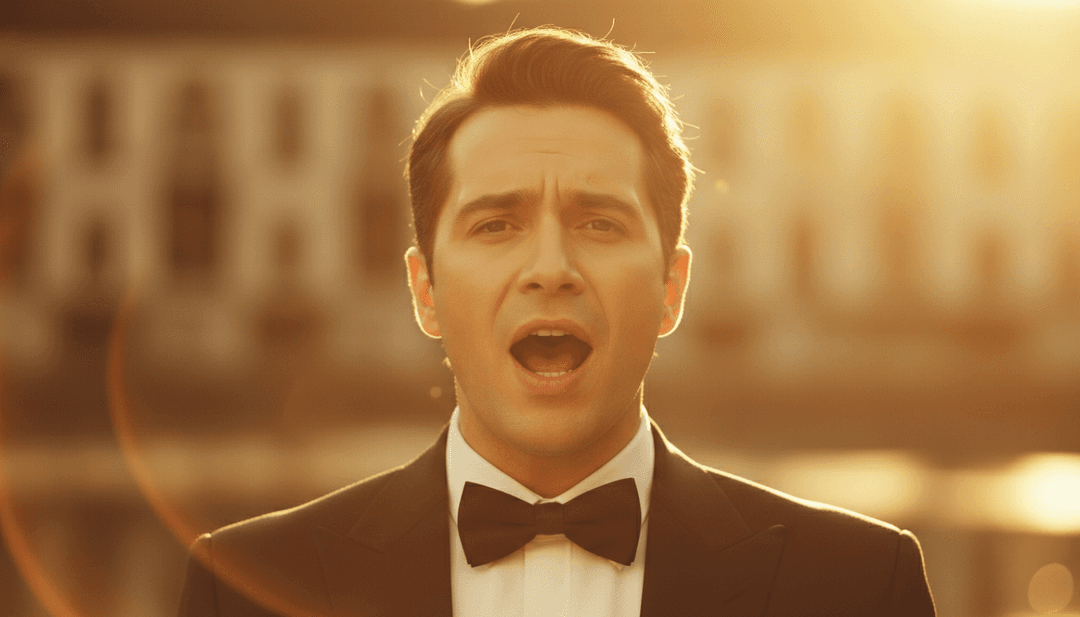 光线轨迹和粒子效果汇聚的动态视觉，象征着带有古典管弦乐元素的恍惚音乐高潮