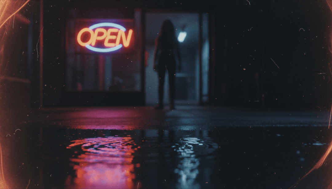 KI analysiert Schallwellen und lebendige Farben für ein Musikvideokonzept, inspiriert von Deep House Musik.