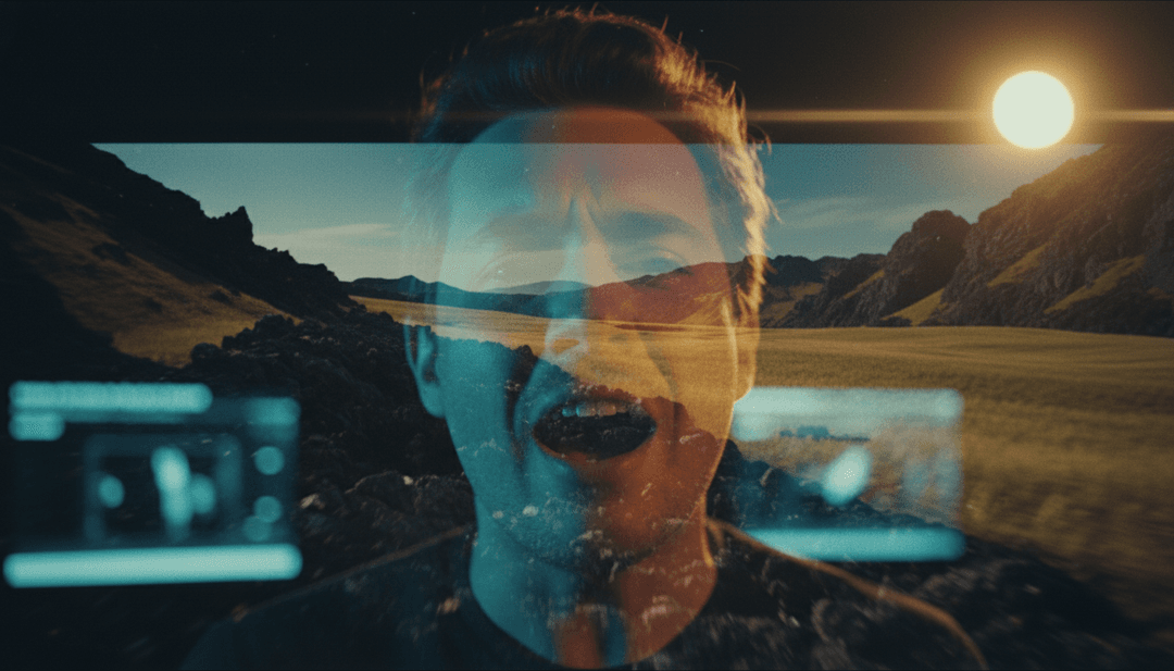 一位用户正在大屏幕上高兴地观看他们为 'Your Love - Diplo Remix' 新生成的 AI 音乐视频，freebeat.ai 标志醒目。