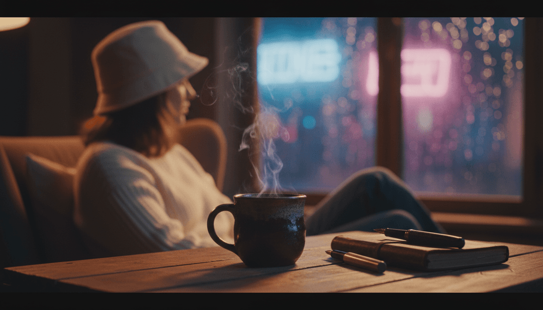 「I Got Love (feat. Nate Dogg)」の音波と歌詞をAIが分析し、ラップとヒップホップの要素をデジタルモザイクに融合させる概念的な視覚化。