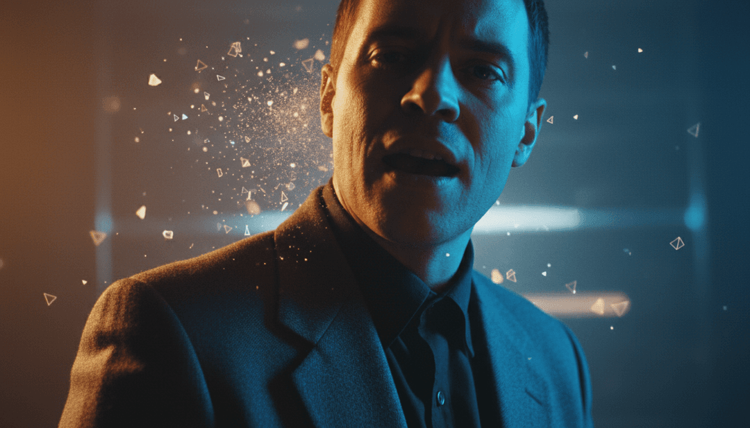 Visuels dynamiques se synchronisant avec un rythme Funky House, montrant une ville vibrante pulsant de couleurs et de mouvements générés par l'IA pour "Kimbara".