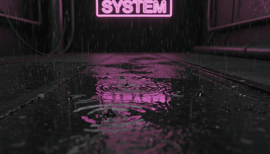 抽象数字网络,可视化 Odd Mob, OMNOM, HYPERBEAM 创作的 'System' 的复杂节奏结构。