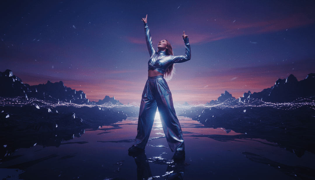 Visuels dynamiques d'une scène de club vibrante avec des lumières clignotantes se synchronisant parfaitement avec un puissant 'beat drop' musical.