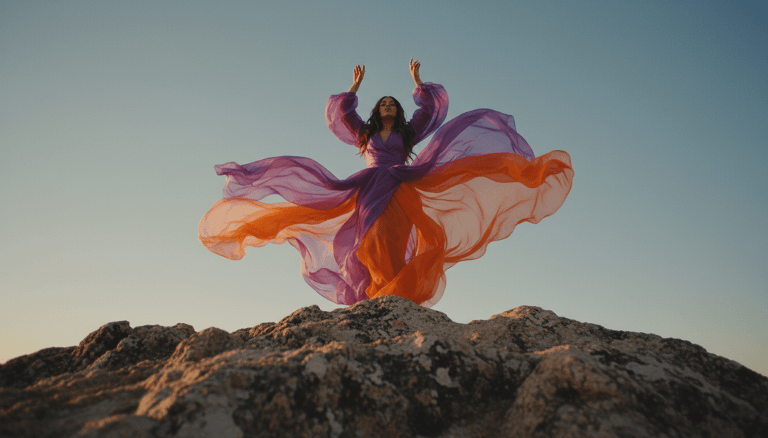 एआई द्वारा उत्पन्न गतिशील विज़ुअल, 'Good Boys (Hide Away)' से सिंथ तरंगों और मुखर सामंजस्यों को एक म्यूजिक वीडियो में एक तरल नृत्य अनुक्रम में बदलते हुए दर्शाते हैं।