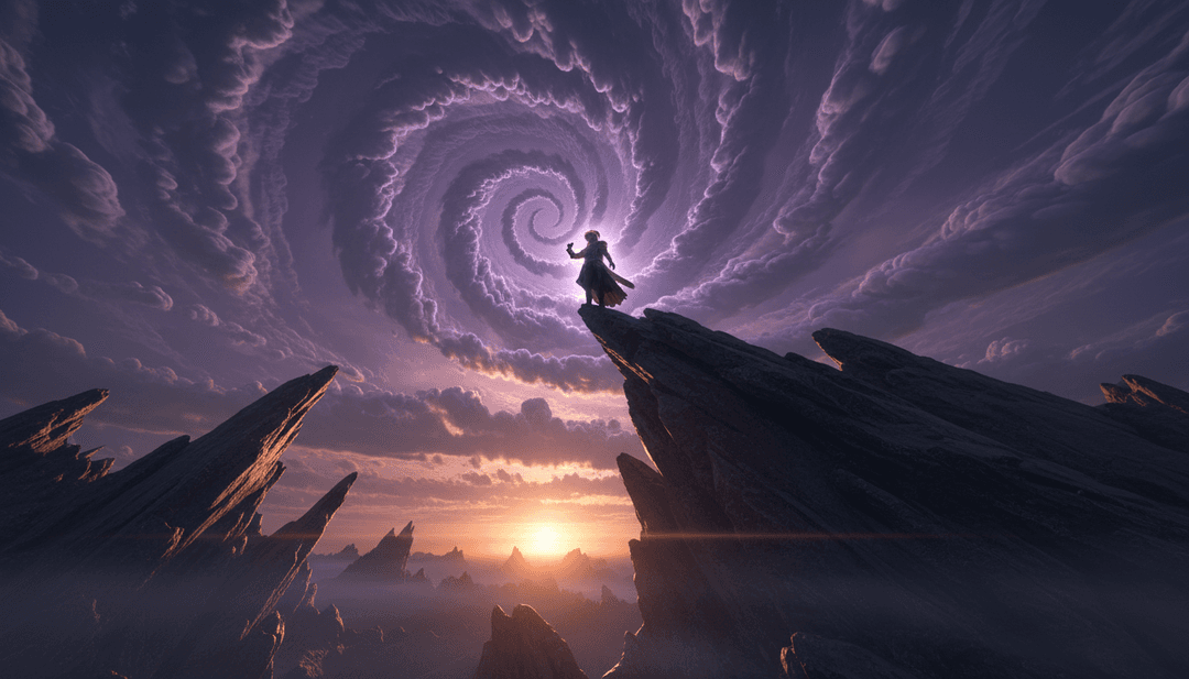 Interpretação conceptual de IA dos visuais de 'Ease My Mind (Odd Mob Remix)', misturando elementos de música house.