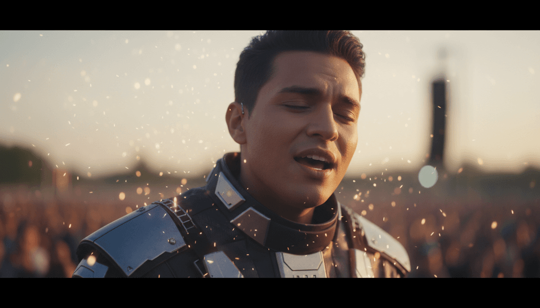 Utilizador a criar o seu próprio vídeo de música com IA para uma faixa house usando freebeat.ai.