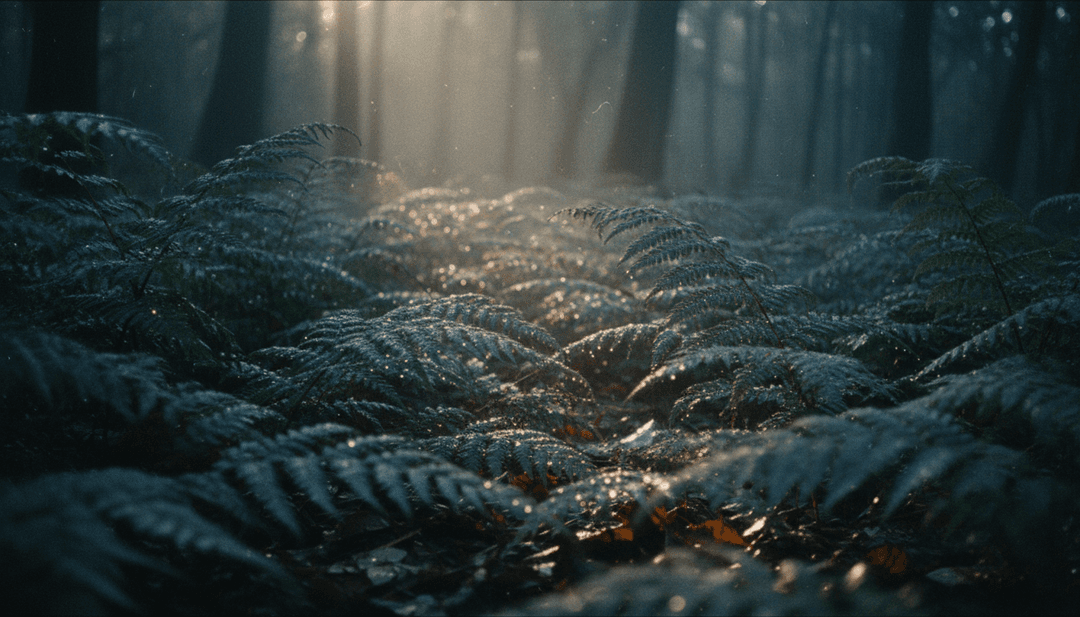 AI 解讀 Sabrina Carpenter 的 'When Did You Get Hot?' 歌詞和合成流行節奏，將一個神秘、發光的問號視覺化，置於動態電子圖案之中。