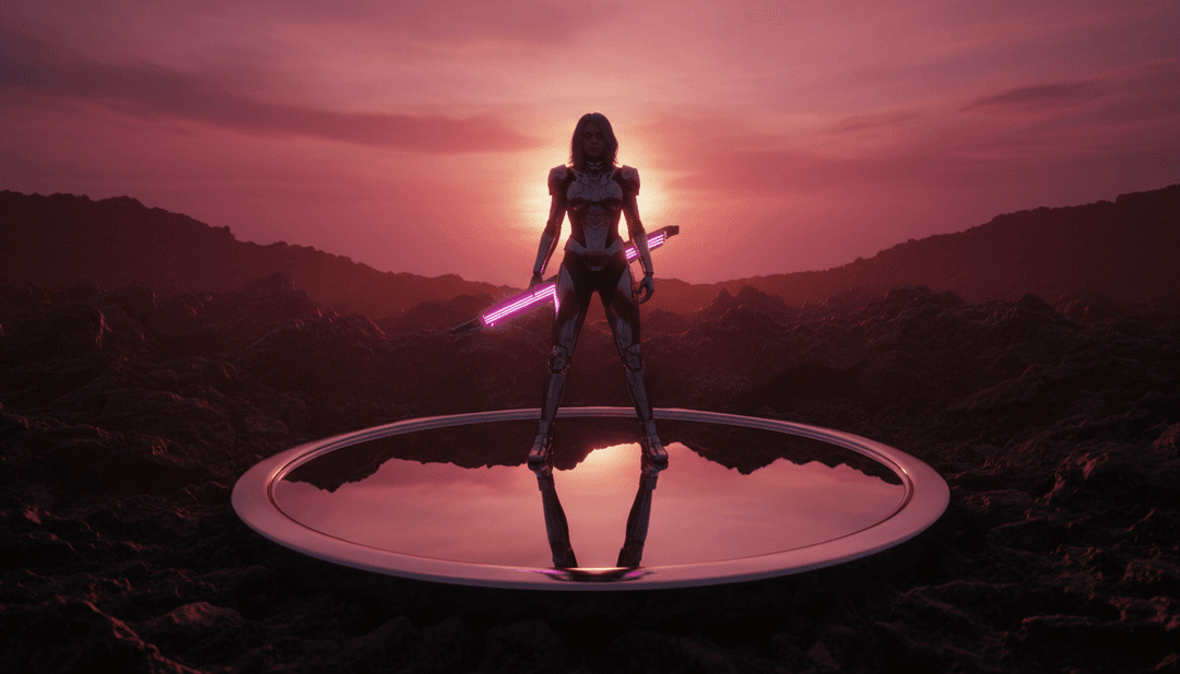 Tate McRae의 'Just Keep Watching'의 음파 및 리듬 패턴을 분석하는 AI의 추상적 표현, 미묘한 F1 레이스 트랙 요소와 오버레이됨.