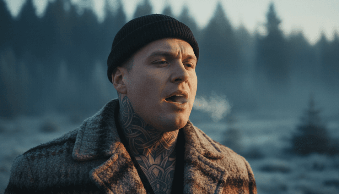 Séquences visuelles dynamiques, générées par IA, illustrant la profondeur émotionnelle, la dynamique vocale et l'énergie rythmique du clip musical 'Bad Dreams' de Teddy Swims.