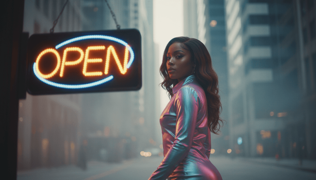 AI 分析 Tyla 的“BLISS”歌曲，将 R&B 和灵魂元素可视化为轻柔的波浪和柔和的光线。