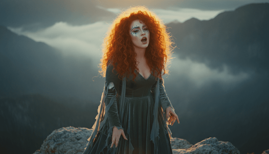 Sequência animada mostrando os vocais de Chappell Roan se traduzindo em luzes cintilantes e batidas de sintetizador se manifestando como movimentos dinâmicos de câmera.