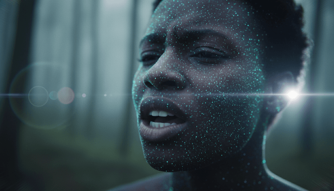 AI가 박동하는 하우스 음악 비트를 시각화하여 추상적인 패턴과 생생한 색상 변화를 만들고, 이는 'Crazy For It'에서 영감을 받았습니다.