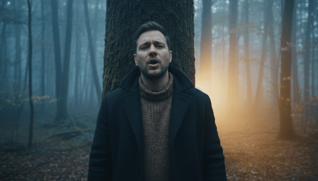 Cenas dinâmicas de vídeo musical geradas por IA para 'Chasing Paradise', exibindo beleza natural e profundidade emocional sincronizadas com a música.