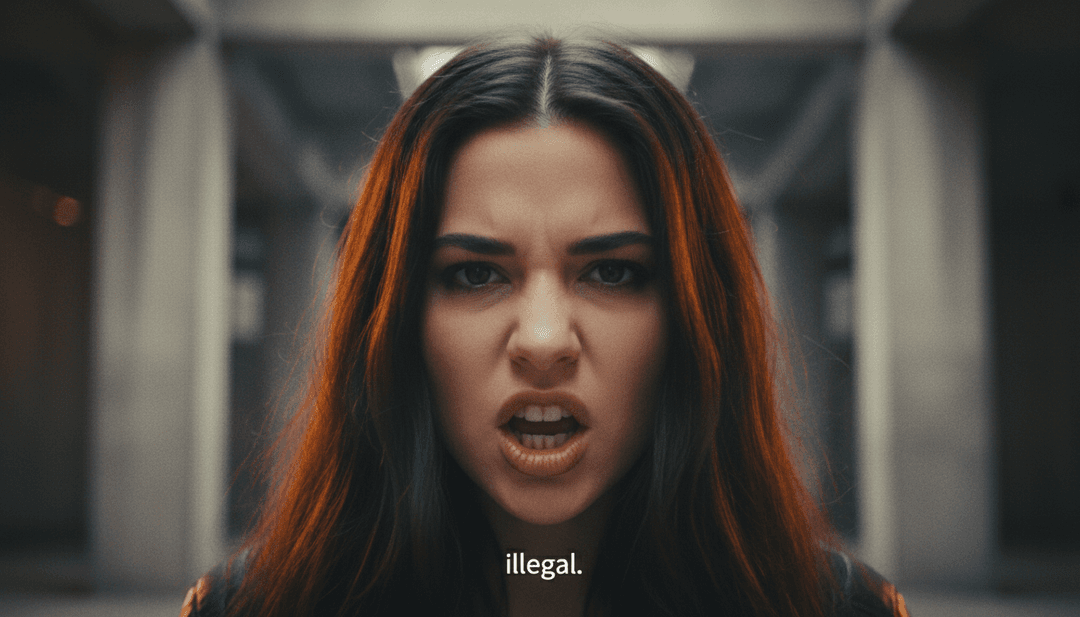 Une capture d'écran de l'interface utilisateur de freebeat.ai montrant un clip vidéo terminé pour 'Illegal' avec des options de téléchargement ou de partage, soulignant la facilité d'utilisation.
