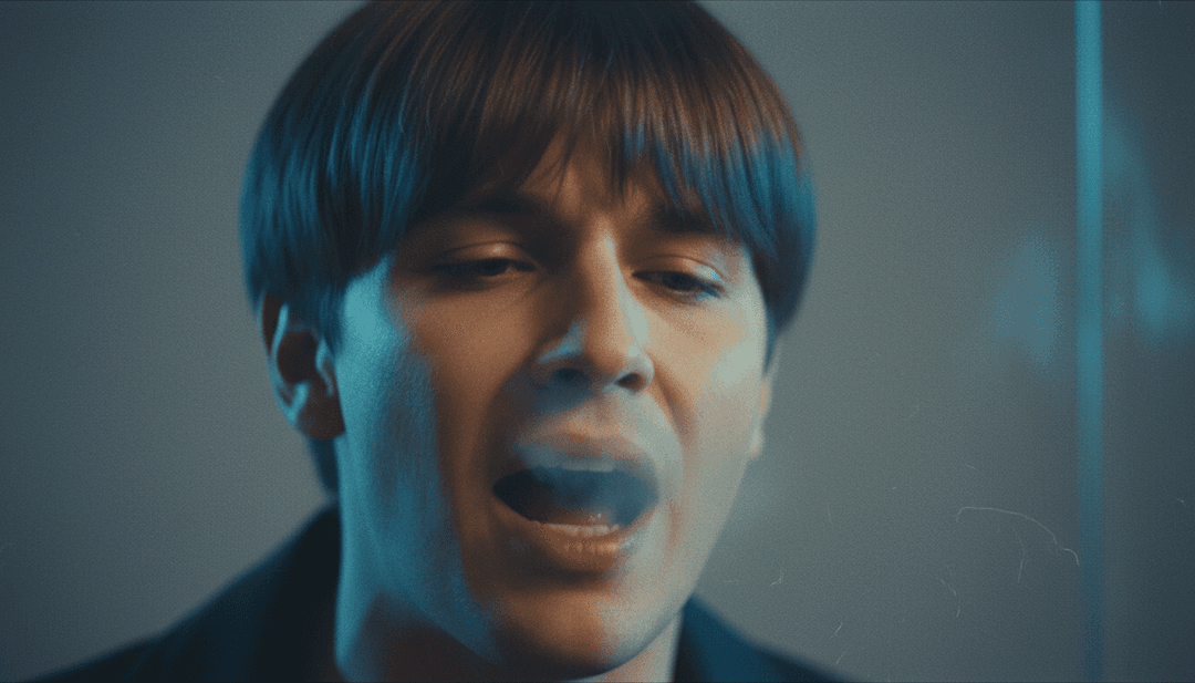 Una interfaz de usuario de freebeat.ai, mostrando cómo un usuario genera fácilmente un video musical de alta calidad para su canción favorita con letras integradas y visuales personalizados.