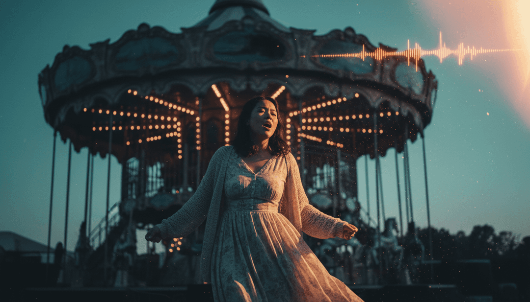 IA interpretando visuais da música lo-fi hip-hop 'death bed', foco suave, luz matinal e uma xícara de café