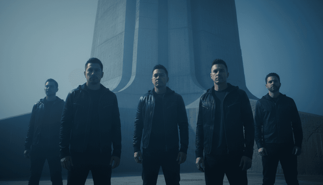 Konzeptkunst, die zerbrochene Zahnräder, fallenden Sand und eine Silhouette vermischt und die Themen Zeit und Vergeblichkeit aus Linkin Parks 'In the End'-Texten symbolisiert.