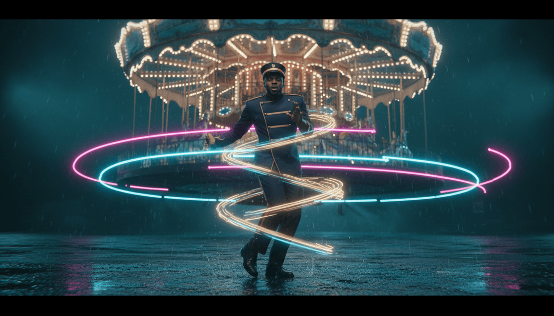 用户在 Freebeat.ai 平台上，通过时尚的界面为《DJ Got Us Fallin' In Love》制作自己的AI音乐视频。