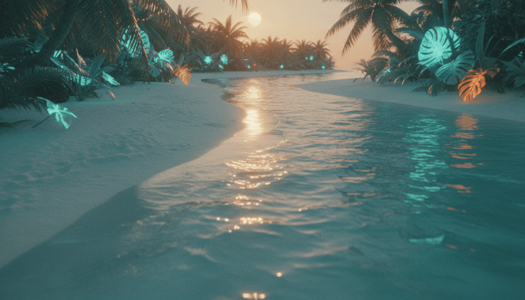 IA analisando as letras e as ondas de guitarra acústica de 'Scared To Start' de Michael Marcagi, criando um mood board de paisagens naturais e momentos introspectivos.