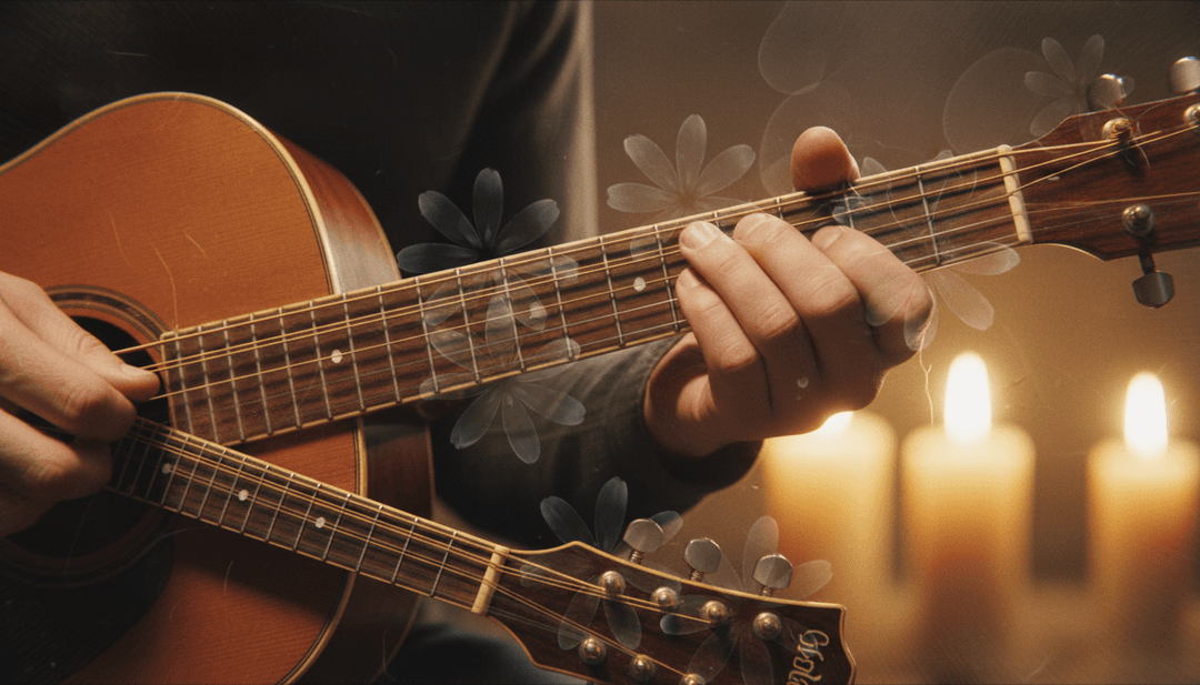 抽象艺术描绘了 The Goo Goo Dolls 的 Iris 的深情诠释，带有雨水和城市灯光的元素。