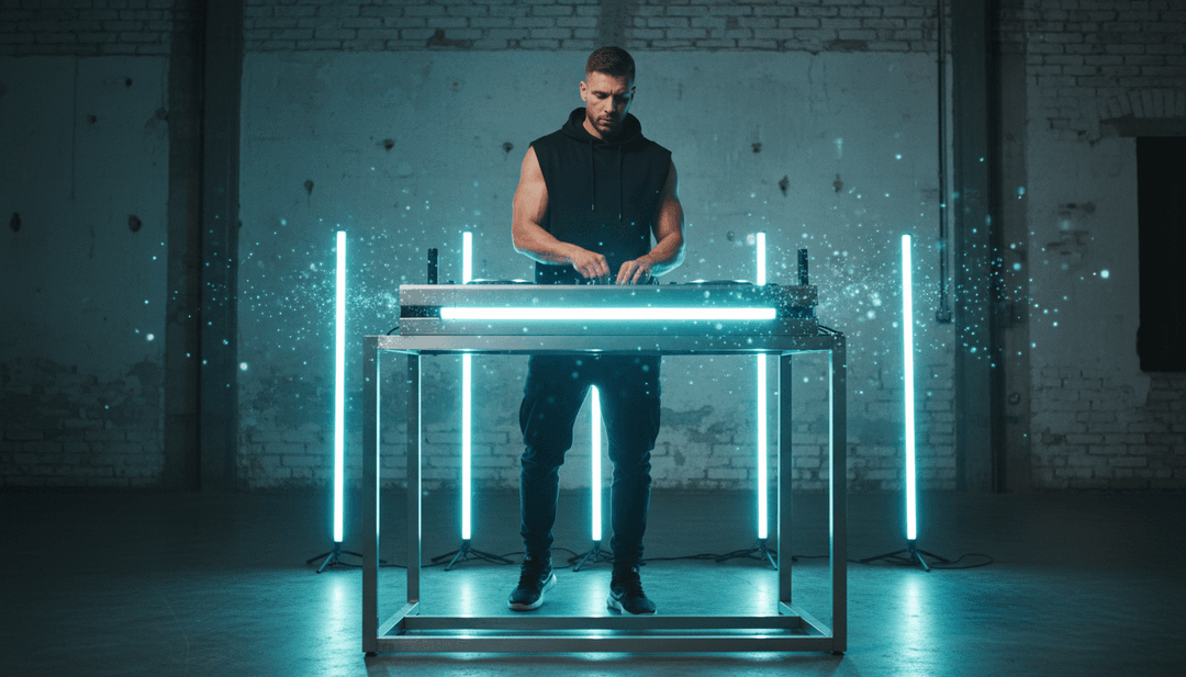 AIシステムが「Head & Heart」のリズム構造とメロディパターンを分析し、ダイナミックなミュージックビデオ生成のための主要要素を強調表示している様子。