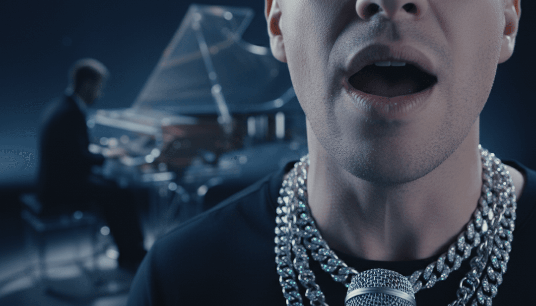 사용자가 freebeat.ai와 상호작용하여 자신의 곡을 위한 맞춤형 뮤직 비디오를 만듭니다.