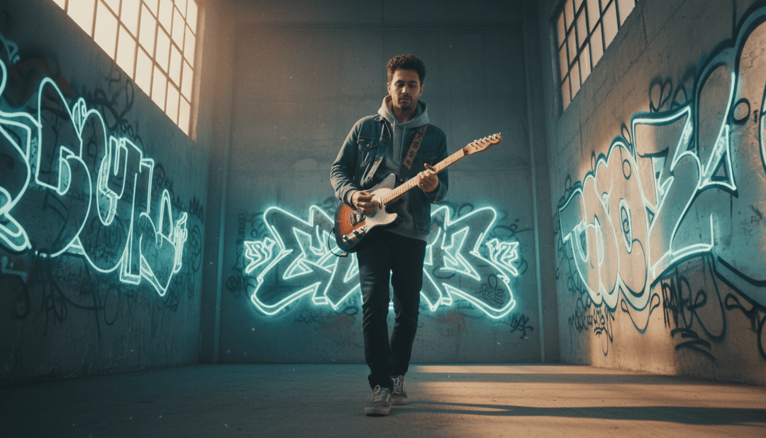 IA analisando 'Steal The Show' de Lauv, gerando painéis de humor com estética dream pop e surf rock.