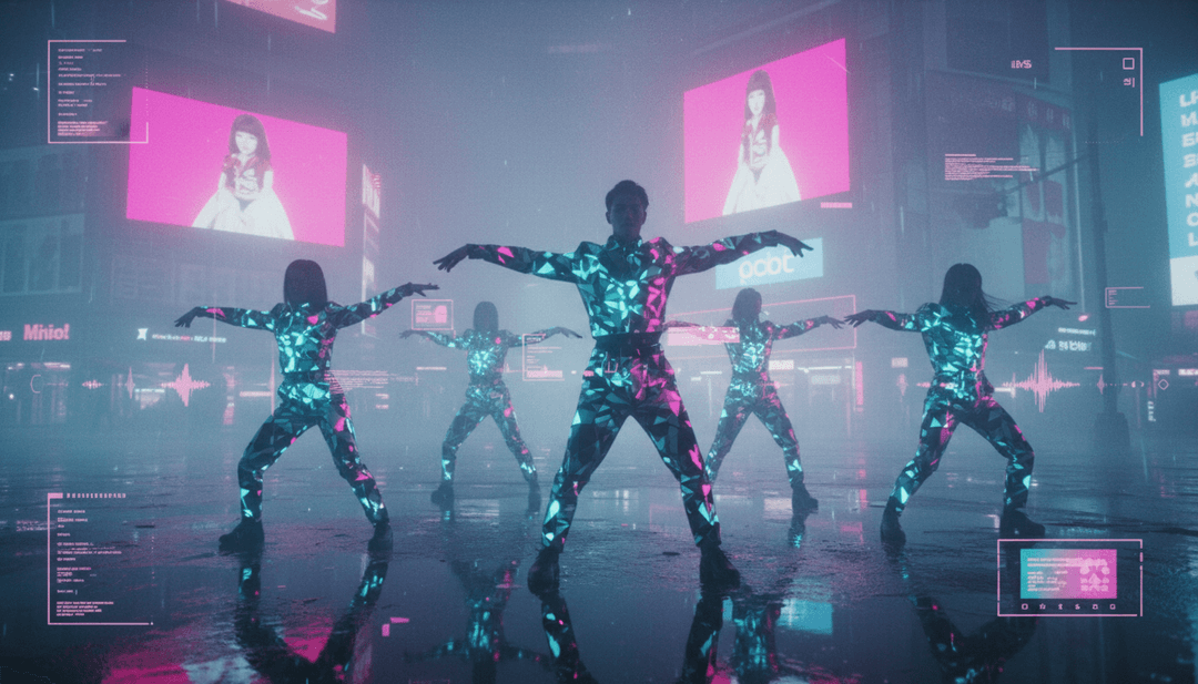 使用者正在使用 freebeat.ai 平台，上傳 MP3 並生成具有自訂字幕和視覺效果的高品質 AI 音樂影片。