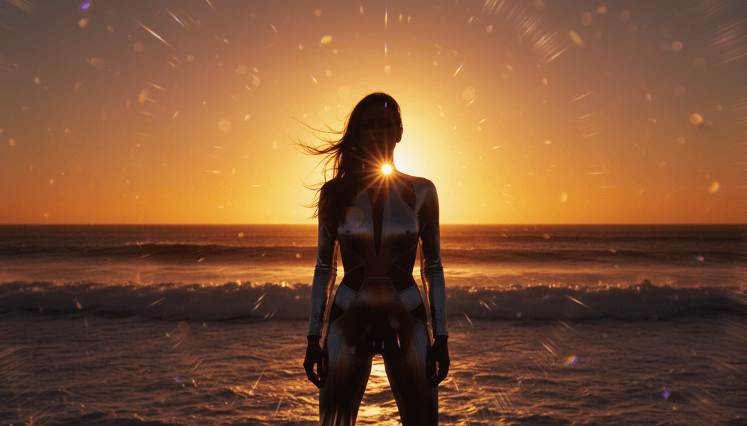 Scène disco vibrante générée par IA inspirée de Dance The Night de Dua Lipa, avec des lumières scintillantes et une atmosphère onirique.