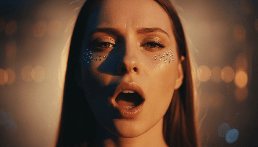 Une superbe image fixe de clip musical générée par IA pour 'Dance The Night', présentant un mélange harmonieux de visuels et de musique, prête pour les réseaux sociaux.