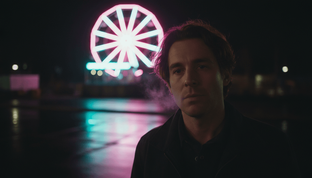 IA interprétant la profondeur émotionnelle de 'Sparks' de Coldplay, montrant des représentations visuelles abstraites de la musique folk.