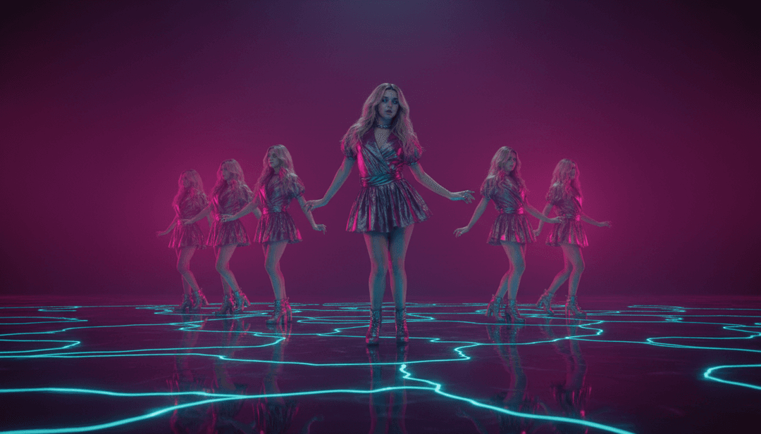 Ein Benutzer interagiert mit der Benutzeroberfläche von Freebeat.ai und generiert einfach ein benutzerdefiniertes Musikvideo für sein Lied.