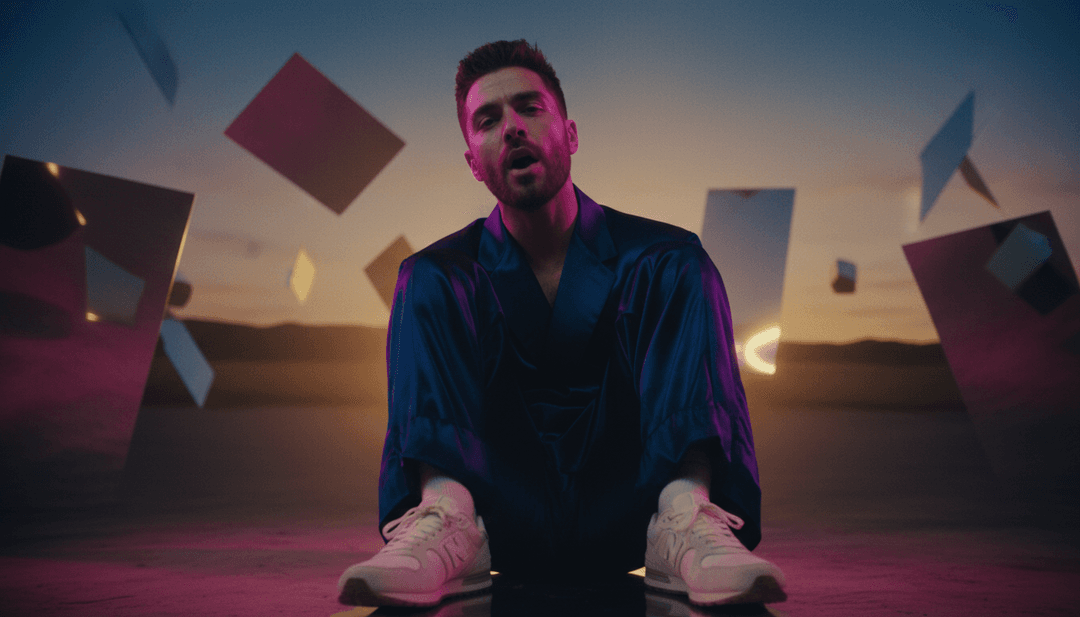 Escenas dinámicas de un jet privado, luces de la ciudad y moda, sincronizadas con el tempo de 'First Class'.