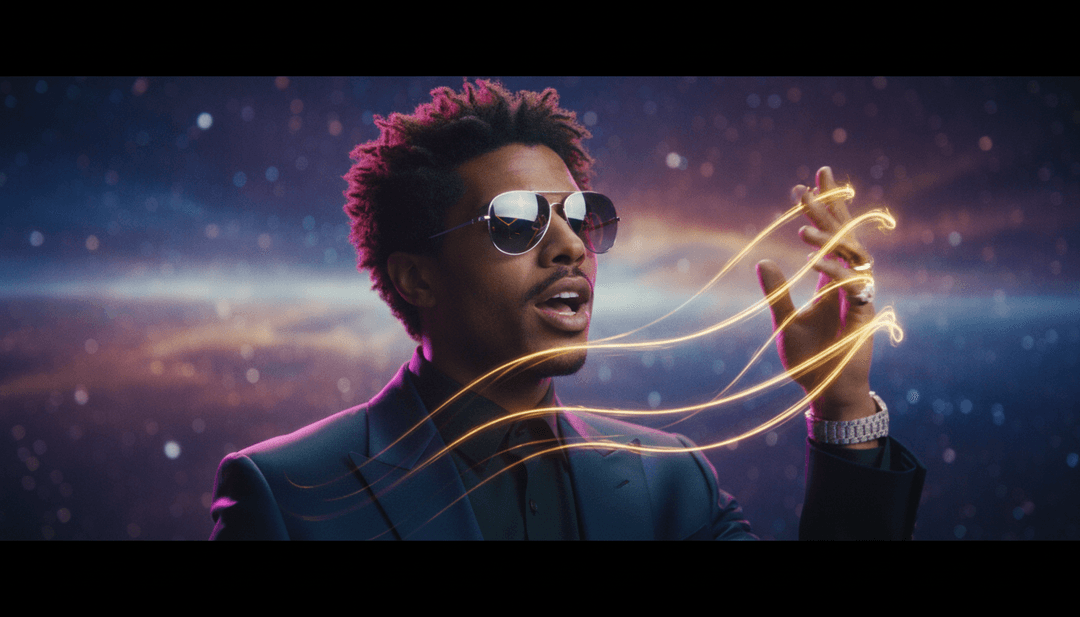 Una interfaz fácil de usar que muestra varios estilos visuales y opciones para crear un video musical con IA.