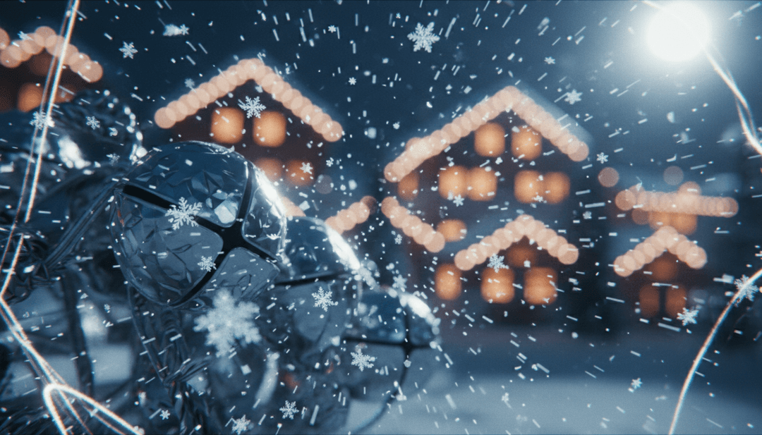 L'IA interprétant l'âme, le rythme et le blues de 'Christmas (Baby Please Come Home)' by Mariah Carey, visualisant la nostalgie festive et les scènes d'hiver.