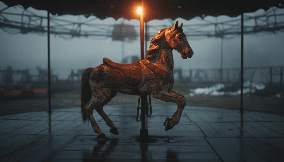 AI 分析 Eminem 的 'Mockingbird' 歌词，展示情感和叙事线索的概念图，光束突出显示“baby”和“daddy”等关键歌词短语。