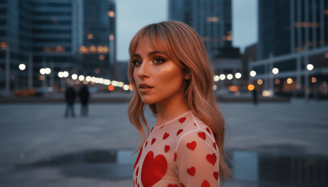 Benutzer am Computer, der freebeat.ai verwendet, um ein einzigartiges, professionelles Musikvideo für 'Nonsense' fertigzustellen, mit einem subtilen Call-to-Action.