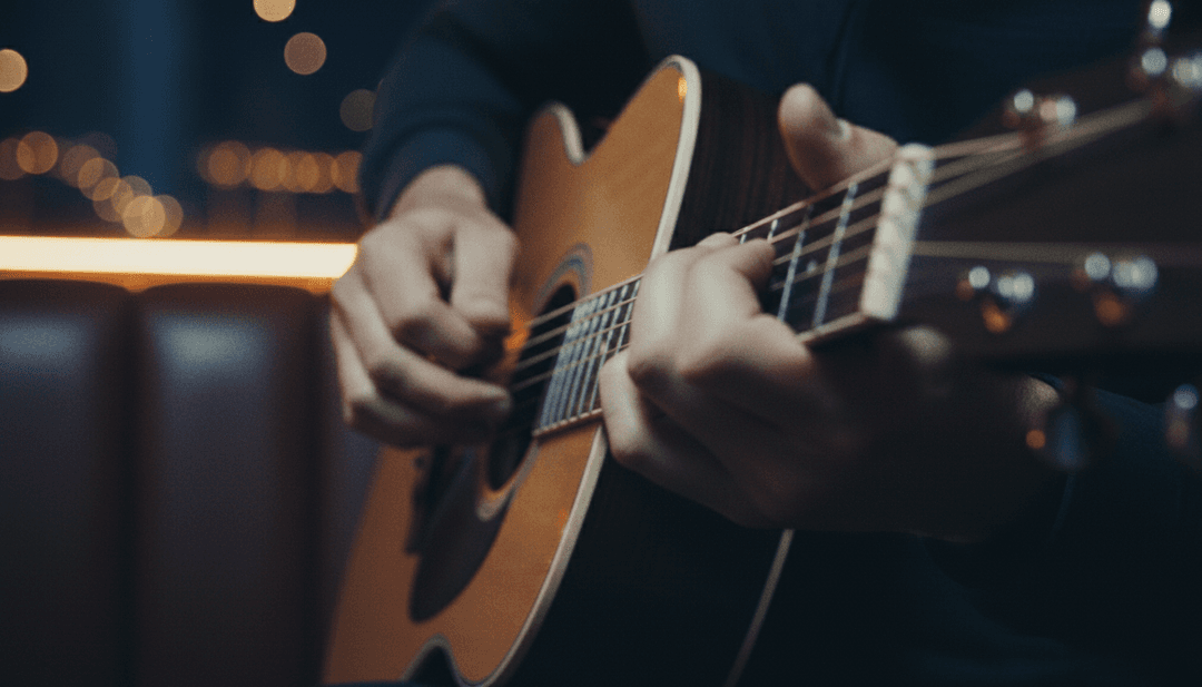 用戶展示其專業製作的 AI 生成「Heading South」音樂影片，其中包含同步音樂歌詞和免費字幕。