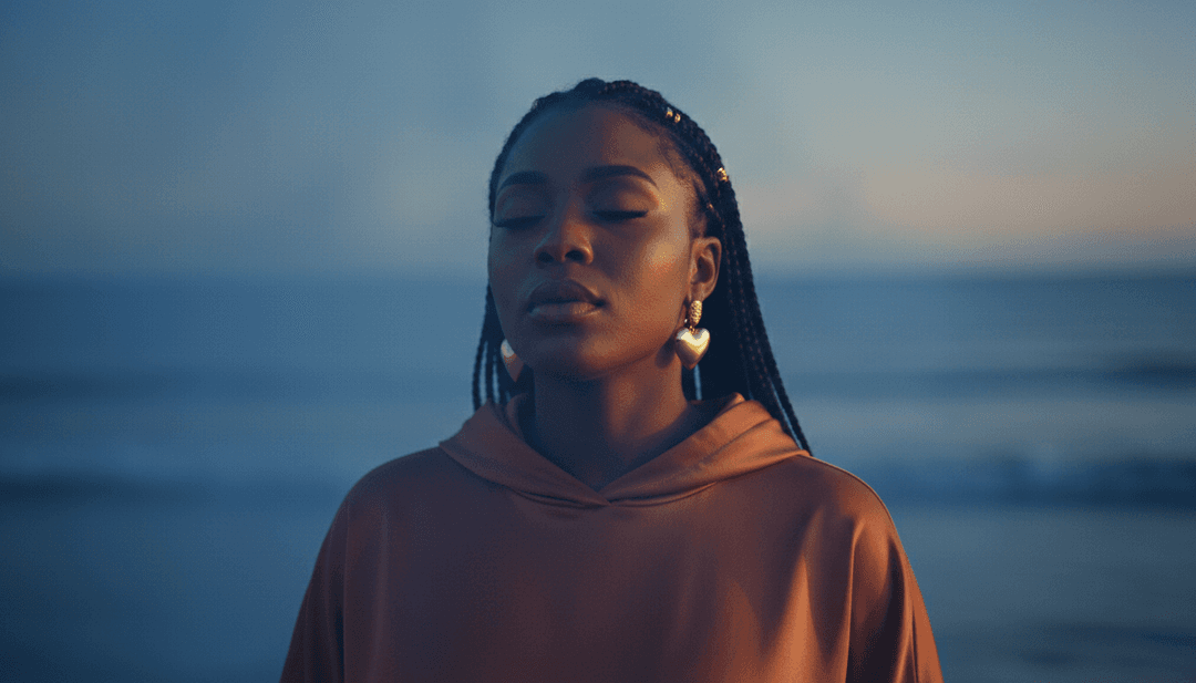 Dynamische Visualisierungen von interagierenden, vielfältigen Menschen, die nahtlos mit den Afrobeats- und R&B-Rhythmen von Libiancas 'People' verschmelzen, generiert von KI.